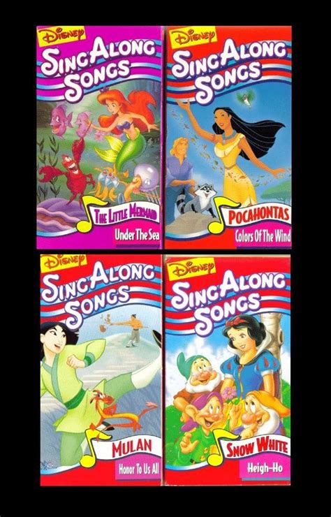 Disney S Sing Along Songs Vhs Tapes R Nostalgia Off