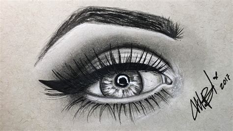 Como Dibujar Un Ojo Semi Realista Como Dibujar Y Pintar Un Ojo Youtube