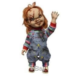 CHILD'S PLAY SCARRED TALKING CHUCKY 15 MEGA DOLL Bride Good guy Mezco scars