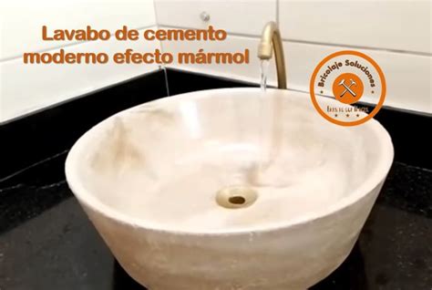 C Mo Hacer Un Lavabo De Cemento Moderno Marmolizado F Cil De Hacer