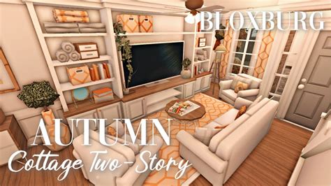 Roblox Bloxburg Two Story Autumnal Cottage Interior Minami Oroi