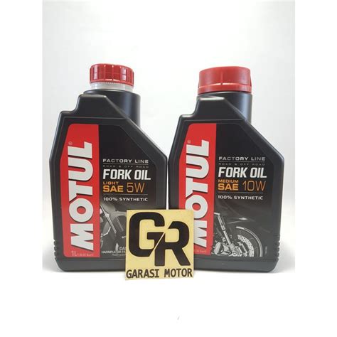 Jual Oli Minyak Shock Depan Motul Fork Oil Sae W W Liter Shopee