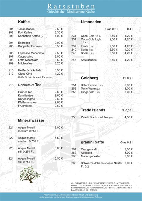 Menu Ratsstuben K Nigstein