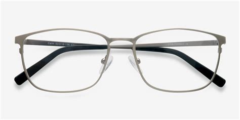 Calm Rectangle Gunmetal Full Rim Eyeglasses Eyebuydirect