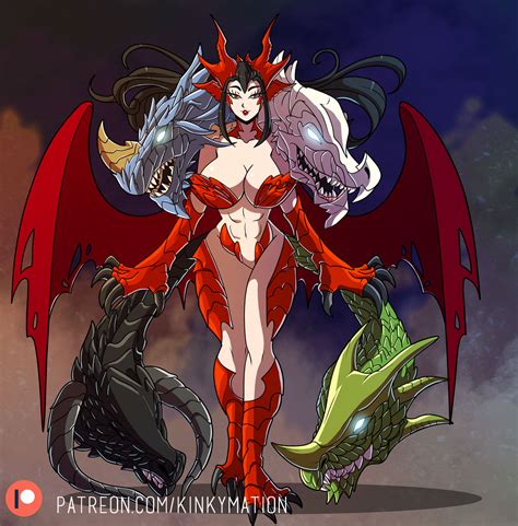 Tiamat By Kinkymation Hentai Foundry