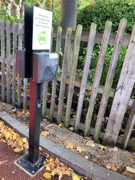 EV chargers successfully installed during road resurfacing project on