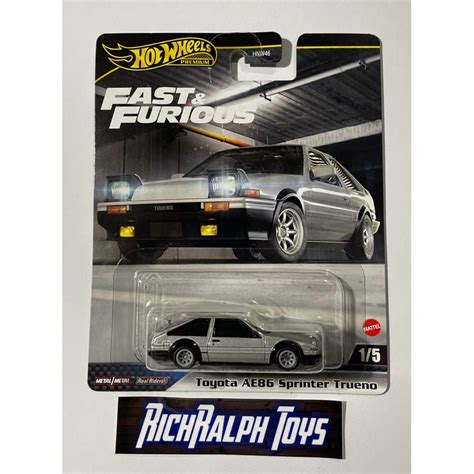 Hot Wheels Premium Fast Furious Toyota Ae Sprinter Trueno Shopee Philippines