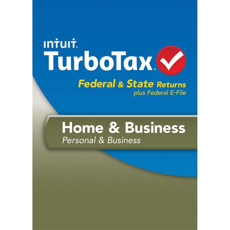 Intuit TurboTax Home Business Federal E File State 424486