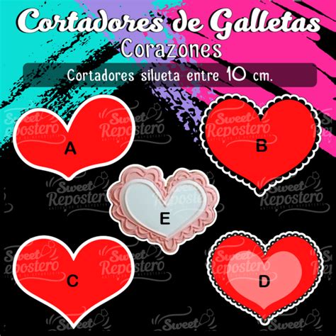 Cortador De Galleta Corazones SWEET REPOSTERO