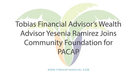 Tobias Financial Advisor’s Wealth Advisor Yesenia Ramirez Joins Community Foundation For Palm