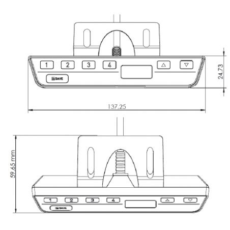 Mando up down Sit Stand Regulación Altura