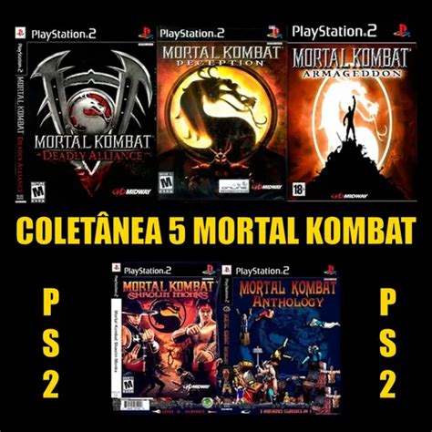 Pacote 5 Jogos Mortal Kombat Ps2 MercadoLivre