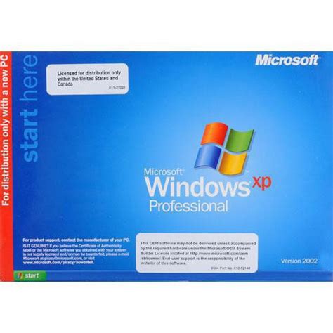 Microsoft Windows Xp Professional Edition Sp Cd Rom E