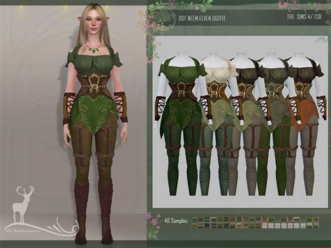 Elven Outfits Dansimsfantasy