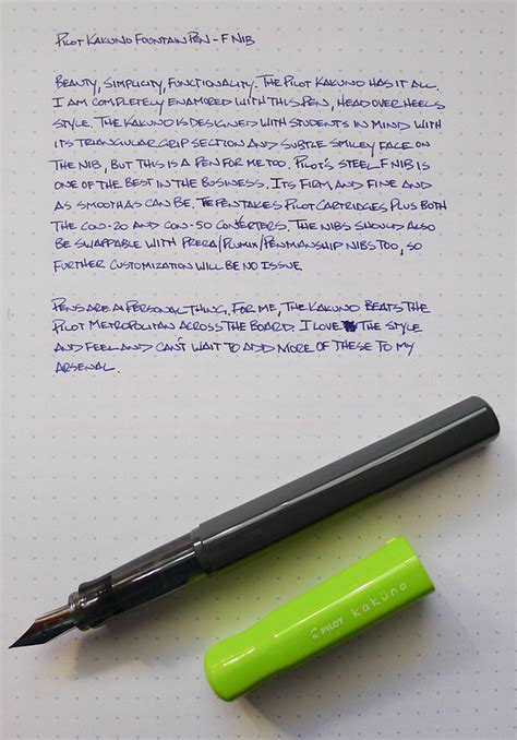 Pilot Kakuno Fountain Pen Review — The Pen Addict