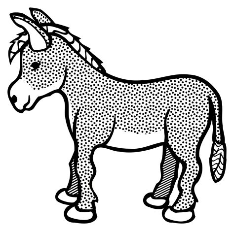 Donkey Drawing Outline at GetDrawings | Free download