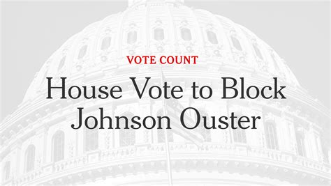 House Vote Count How Speaker Mike Johnson Survived Motion On Ousting