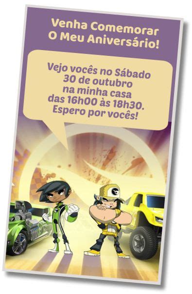 Melhores Convites Festa Hot Wheels Whatsapp Digital