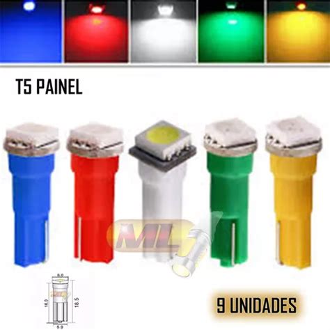 9 Lampadas T5 Painel 1 Led 5050 12v Fusca Kombi Uno Civic MercadoLivre