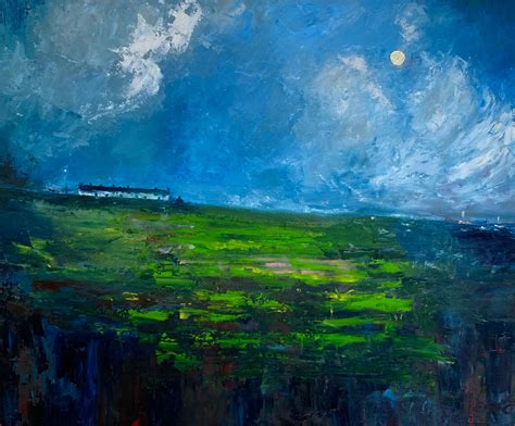 AN IRISH ABSTRACTION - Original Landscape Oil Painting - Emily ...