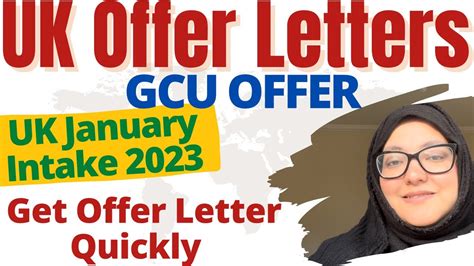 Uk Offer Letter Jan Intake 2023 Latest Gcu Offer Letters Top10