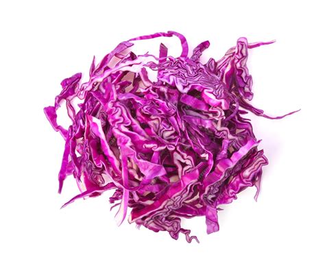 Premium Photo Slice Red Cabbage Isolated On White Background