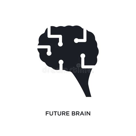 Future Brain Isolated Icon Simple Element Illustration From Artificial