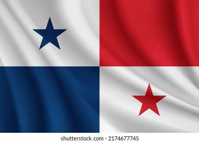 Flag Panama National Symbol Official Colors Stock Vector Royalty Free