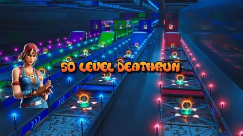 50 Level Race Deathrun Fortnite Battle Royale Youtube