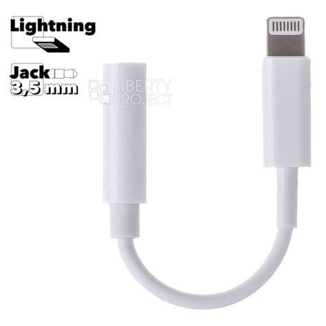 Аудио переходник Lightning 8-pin на 3.5мм, 0.1м (белый/коробка ...