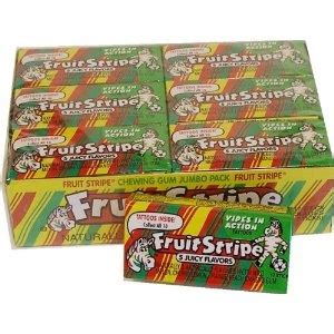 Fruit Stripe Gum 5 Juicy Flavors 17 Count Packs Pack Of 12