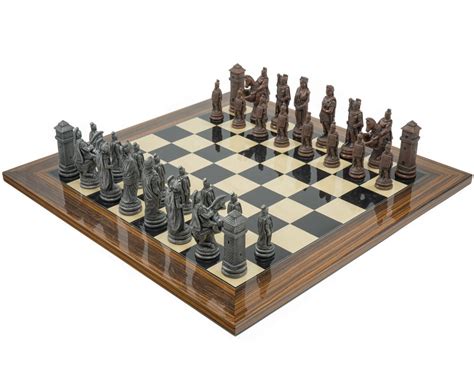 Metal and Palisander Berkeley Chess Roman Chess Set [RCPB412] - $641.14 ...