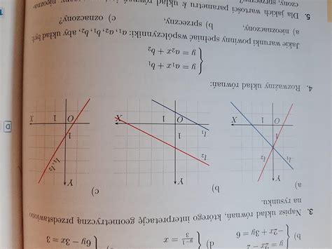 Napisz Uklad Rownan Ktorego Interpretacje Geometryczna Przedstawiono Na