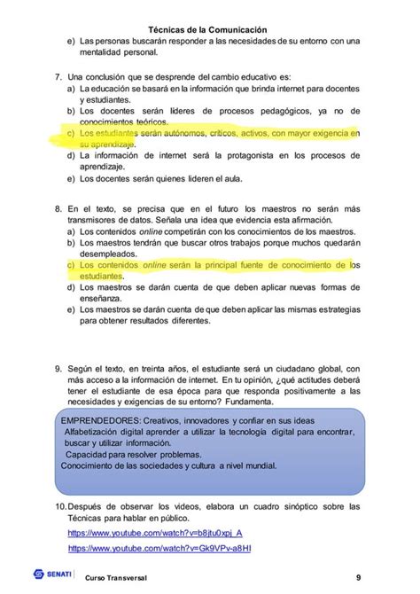 Spsu Ejercicio T Tecnicas De La Comunicacion Pdf