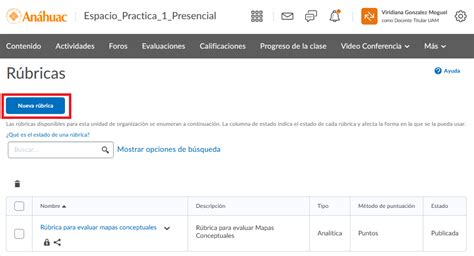 Cómo crear rúbricas en Brightspace DTI Anáhuac Mayab