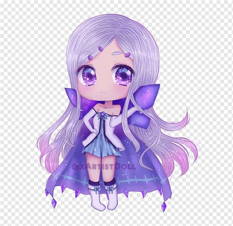 Anime Obra De Arte Chibi Anime Roxo Violeta Chibi Png PNGWing