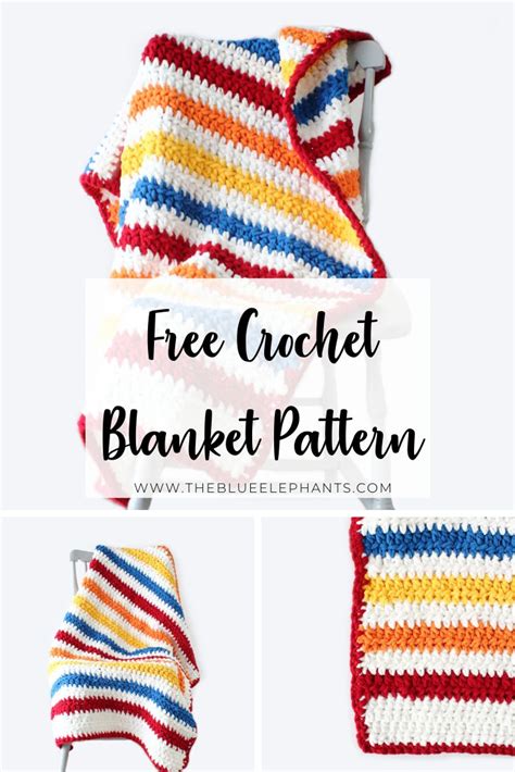 Stripey Days Free Crochet Baby Blanket Pattern Crochet Patterns