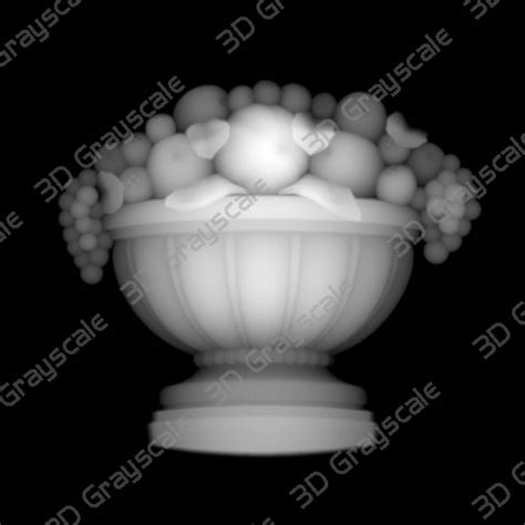 Fruit Basket – 3D Grayscale