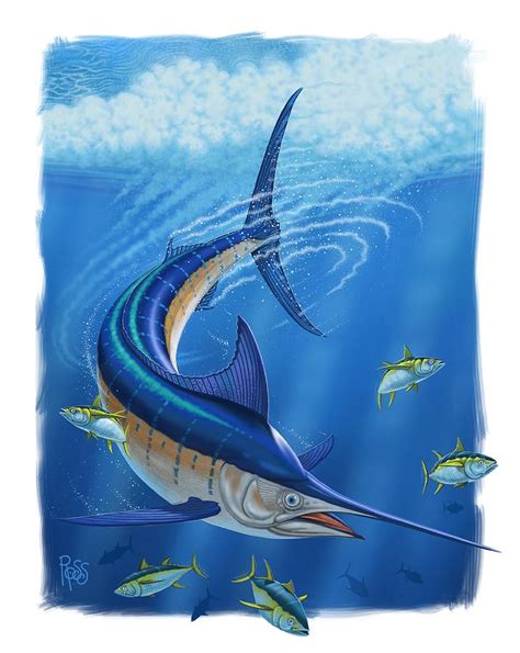 Marlin Digital Art by Scott Ross - Fine Art America