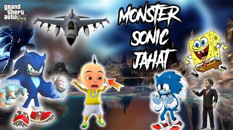 Upin Ditangkap Monster Sonic Jahat Sultan Dan Spongebob Lari Ke Hutan