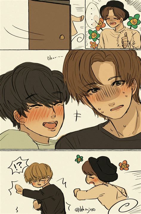 Bb On Twitter Namjin Bts Fanart Bts Drawings