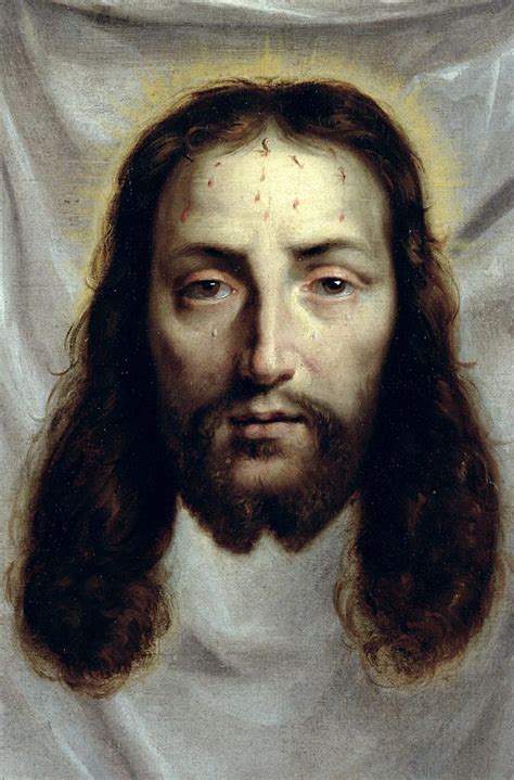 Pintura De La Cara De Jesucristo El Sudario De Santa Verónica Por