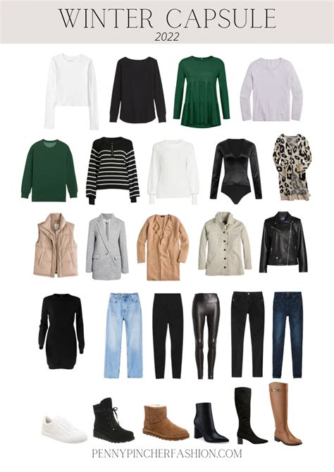 Winter Capsule Wardrobe Outfits Penny Pincher Fashion Blog