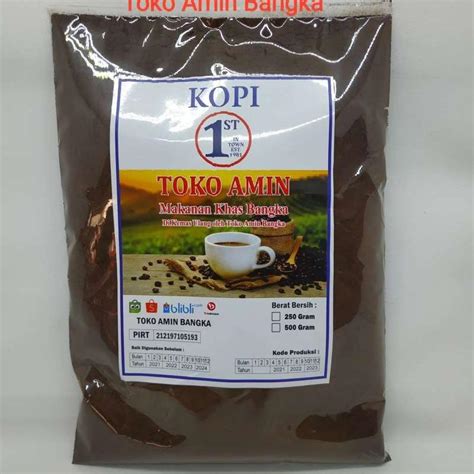 Jual Kopi Bubuk Khas Bangka Toko Amin Kemasan Gram Di Seller Toko