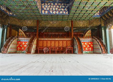 Peking Opera Stage Inside Stock Photography Image 28982822