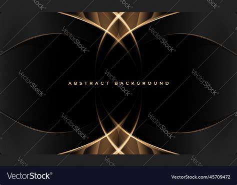 Elegant Black And Gold Abstract Luxury Background Vector Image