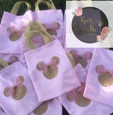 Minnie Mouse Bolsas De Chucher A De Oro Y Rosa Minnie Cumplea Os