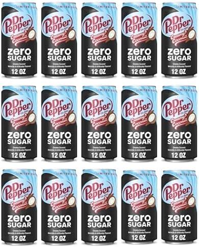 Amazon Generic Dr Pepper Creamy Coconut Soda 12 Fl Oz 15 Pack