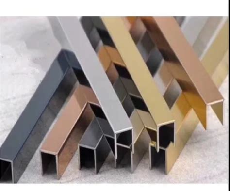 SS Pvd Coated Designer Stainless Steel Profiles For Construction At Rs