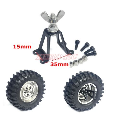 Rc 110 Scale Accessory Alloy Spare Tire Carrier Holder For 110 Rc4wd